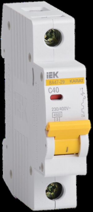 1P C40А 4,5кА автоматический выключатель ВА47-29 IEK
