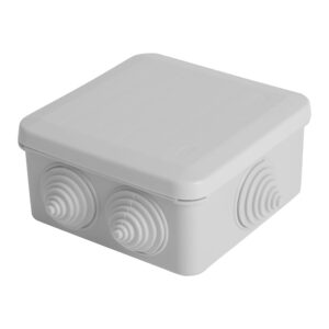 Распаячная коробка IP44, 6 контактов, 80х80х40