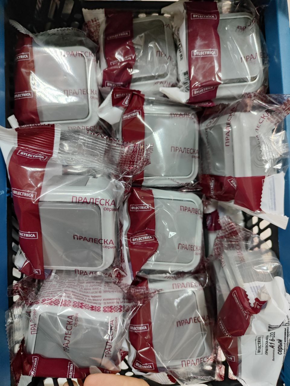 Выключатель Bylectrica 1-кл. ОУ IP54, серия ПРАЛЕСКА АКВА — изображение 3