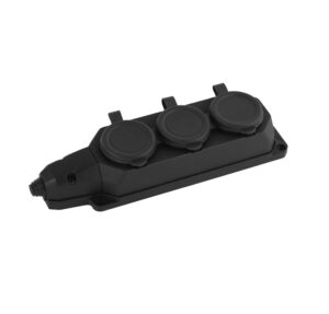 Колодка каучуковая тройная IP54 (3 гнезда)