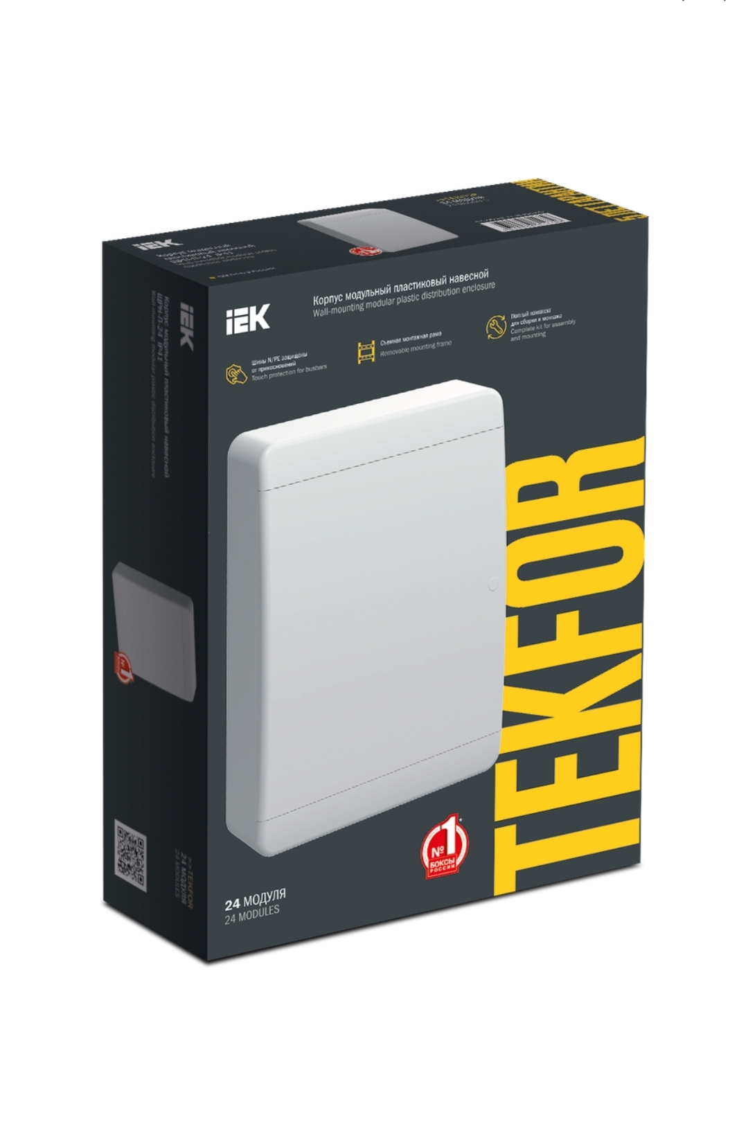 24 модуля IP41 ЩРН-П Корпус пластиковый белая дверь TEKFOR (накладной) — изображение 5